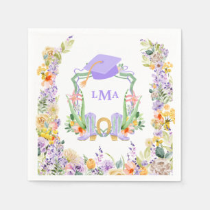 Purple Preppy Cowgirl Napkin