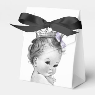 Purple Princess Baby Shower Favour Box