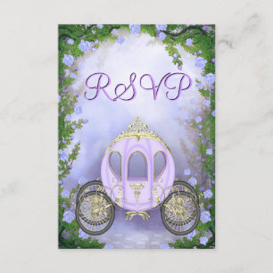 Purple Princess Carriage Enchanted RSVP