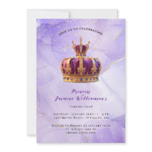 Purple Princess Crown Fairytale Birthday Party