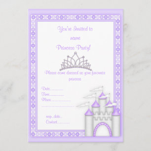 PURPLE PRINCESS PARTY INVITATION