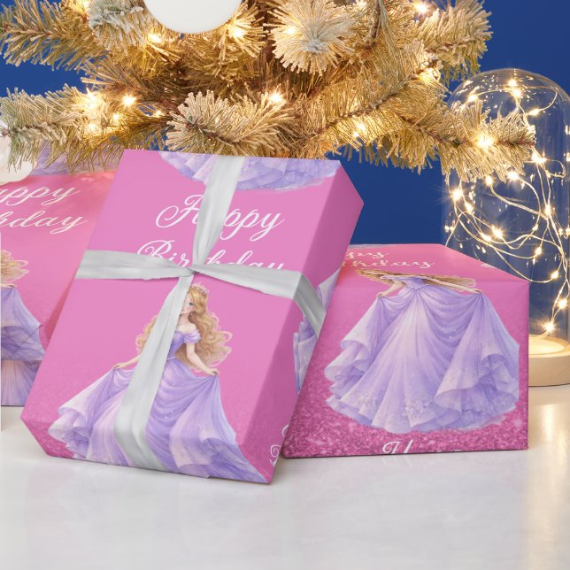 Purple Princess  Wrapping Paper (Holidays)