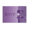 Purple Printed Sequins, Bow & Diamond RSVP Wedding
