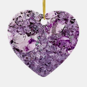 Purple Prismatic Ceramic Tree Decoration