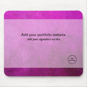 Purple promotional digital nomads freelance logo mouse mat