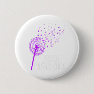 Purple Proud Military Child Military Children 6 Cm Round Badge