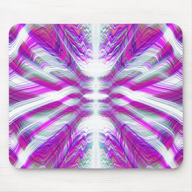 Purple psychedelic pattern mouse mat (Front)