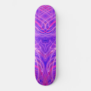 Purple psychedelic pattern skateboard