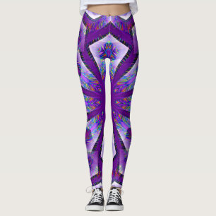 Purple Psychedelic Star... Leggings
