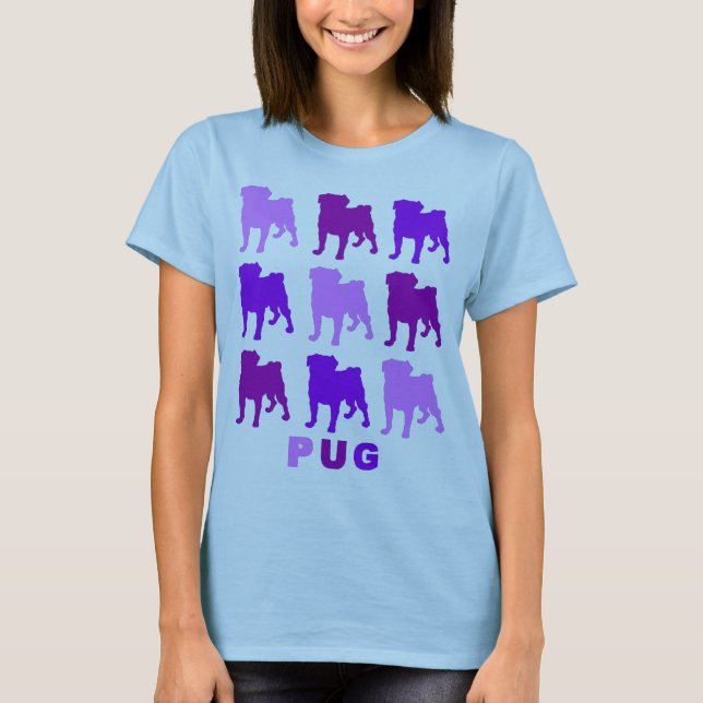 Purple Pugs T-Shirt (Front)