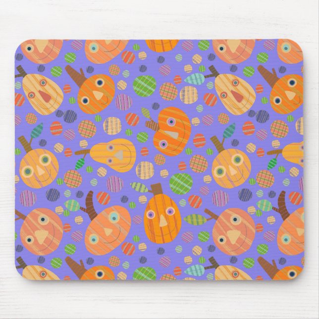 Purple Pumpkin Patch  Mouse Mat (Front)
