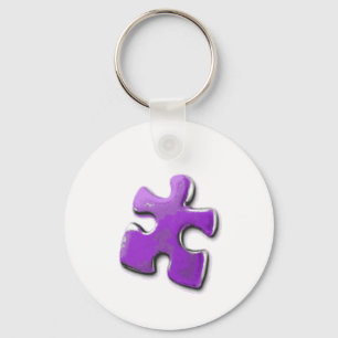 Purple Puzzle! A design also for Autism Awareness Key Ring