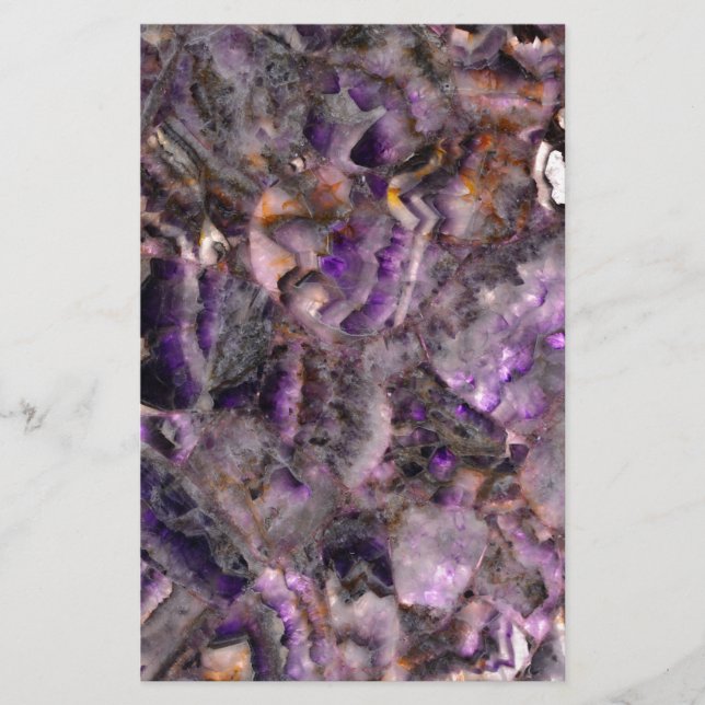 Purple quartz stationery (Front)