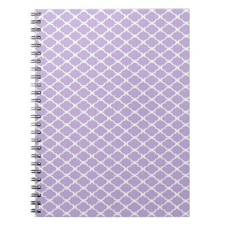 Purple Quatrefoil Notebook