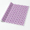 Purple Quatrefoil Trellis Pattern Wrapping Paper