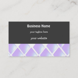 Purple Quilted Diamonds Business Card