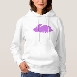 Purple Rabbit with Stars Hoodie