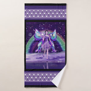 Purple Rain fairy Bath Towel