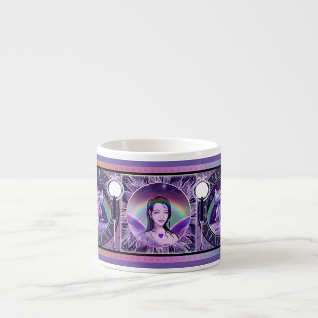 Purple Rain fairy Espresso Cup (Front)