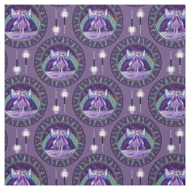 Purple rain fairy fabric (Swatch)