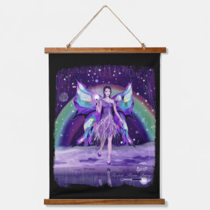 Purple Rain Fairy Hanging Tapestry