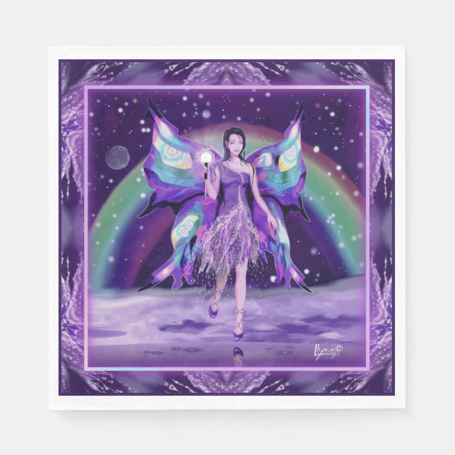 Purple rain Fairy Napkin (Front)