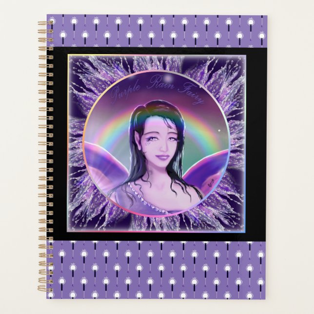 Purple Rain fairy  Planner (Front)