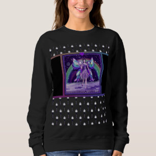 Purple rain fairy sweatshirt