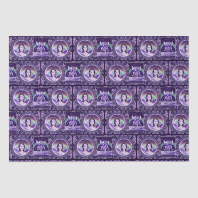 Purple rain fairy tissue paper (Front)