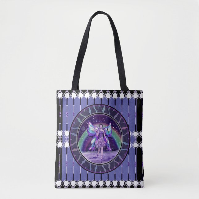Purple rain Fairy Tote Bag (Front)