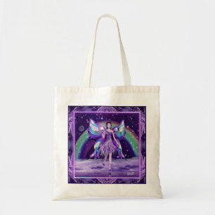 Purple rain fairy tote bag