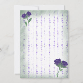 Purple rain invitation