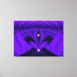 Purple Rainbow Dreams , Two Stars Canvas Print