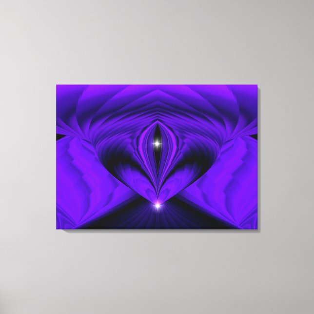 Purple Rainbow Dreams , Two Stars Canvas Print (Front)