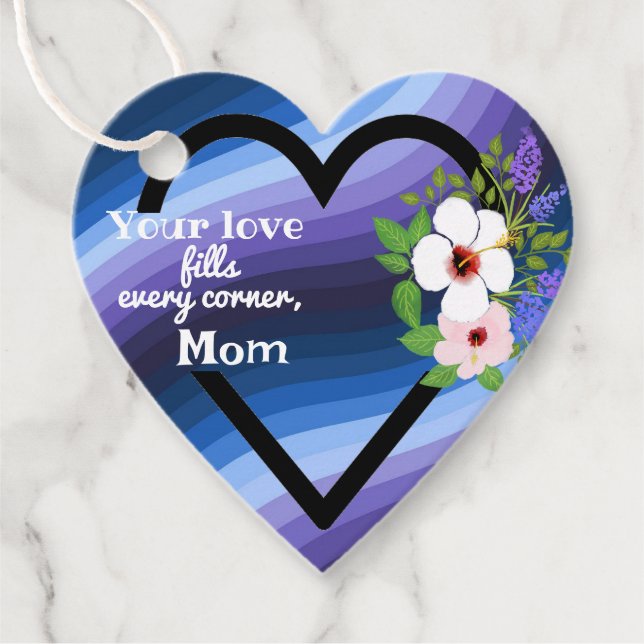 Purple Rainbow  Favour Tags (Front)