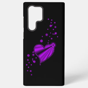 Purple Rainbow Heart with Stars Samsung Galaxy Case