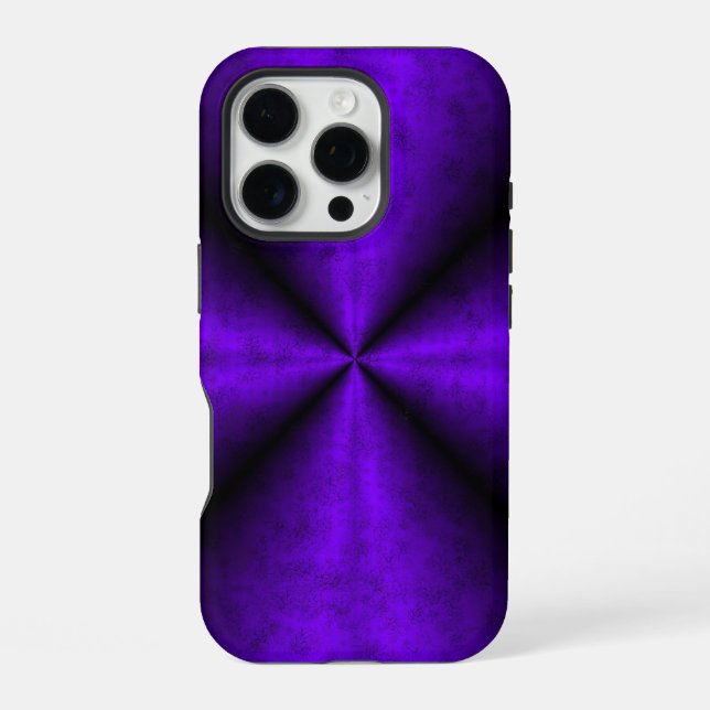 Purple Rainbow in Elephant Skin Leather Optik iPhone Case (Back)
