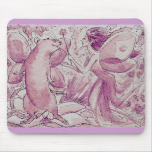 Purple Rat Fairy Mouse Mat