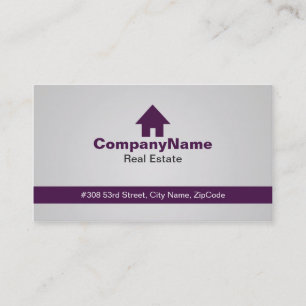 Purple Real Estate Business Cards