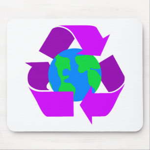 Purple Recycle Mouse Mat
