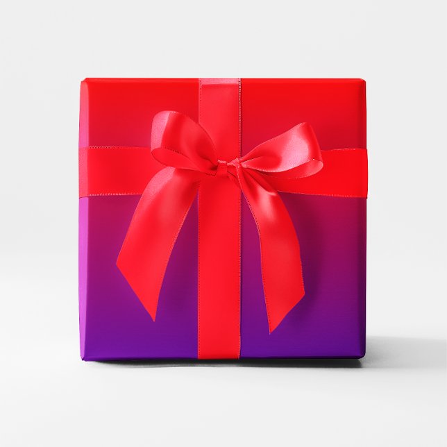 Purple Red Gradient Wrapping Paper (Purple Red Ombre)