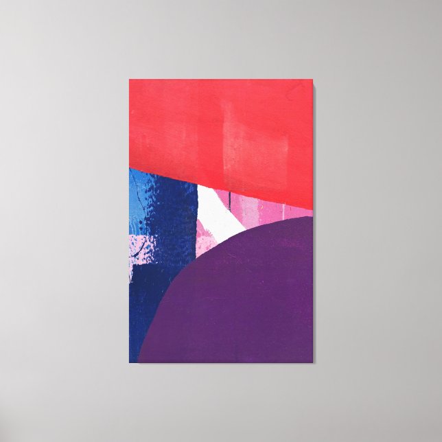 Purple & Red Graffiti - Street Art Collection Canvas Print (Front)