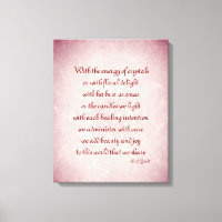 Purple Red Holistic poem art canvas