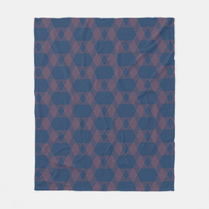 Purple, red, trendy, cool modern decorative art fleece blanket