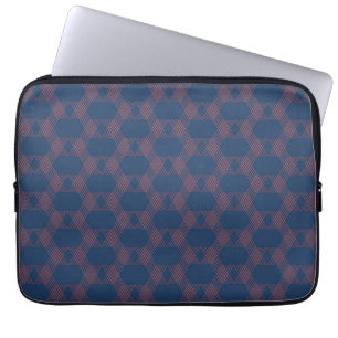 Purple, red, trendy, cool modern decorative art laptop sleeve