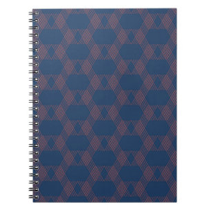 Purple, red, trendy, cool modern decorative art notebook