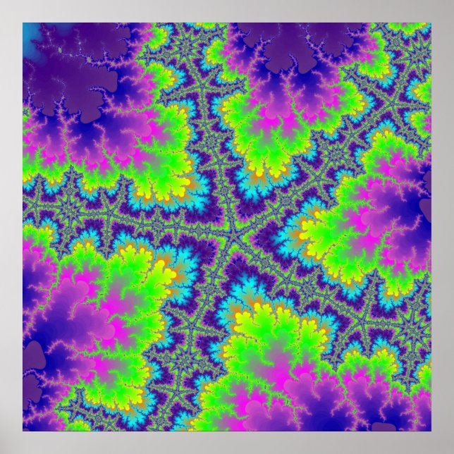 Purple Reef Starfish Poster (Front)