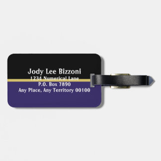 Purple Reign Luggage Tag