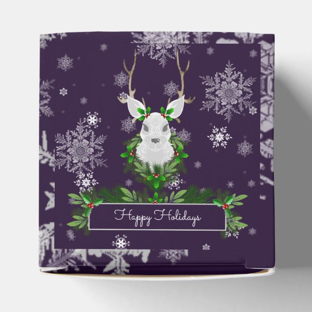 Purple Reindeer Favour Box (Top)