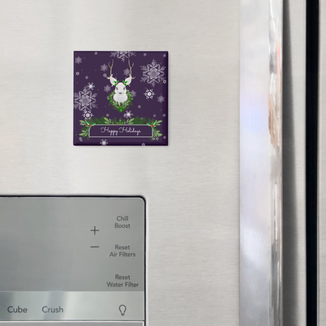 Purple Reindeer Magnet (In Situ (Fridge))